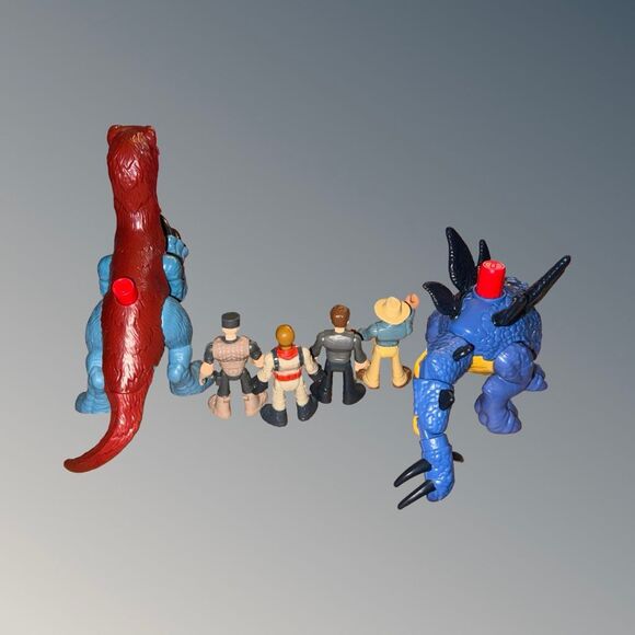 FP Imaginext Jurassic World Therizinosaurus & Owen Stegosaurus & Dr. Grant - Picture 9 of 10